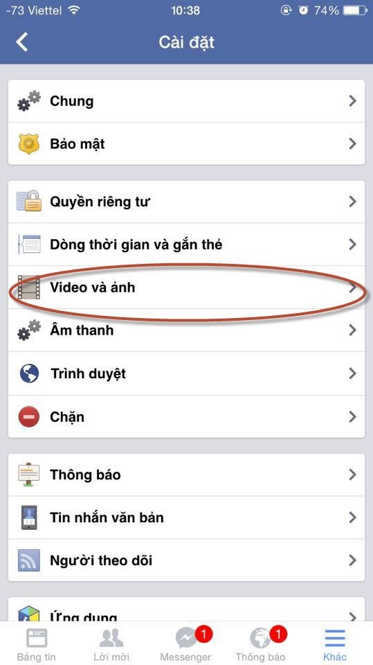 Cách tắt video tự phát trên facebook đơn giản