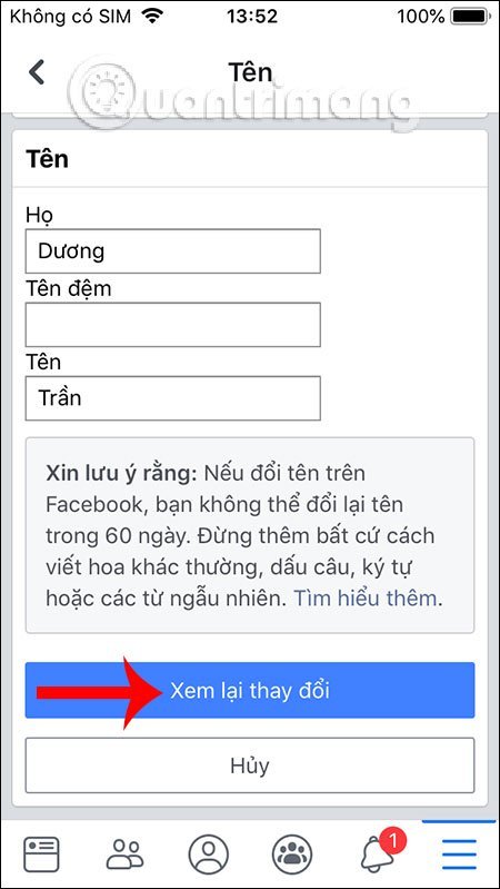 Hướng dẫn cách đổi tên Facebook đơn giản