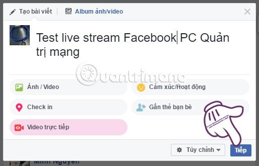 Cách live stream Facebook ngay trên điện thoại và máy tính
