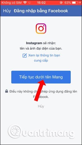 Cách liên kết instagram với facebook