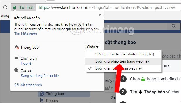 Cách bật thông báo Facebook trên Google Chrome dễ dàng và tiện lợi