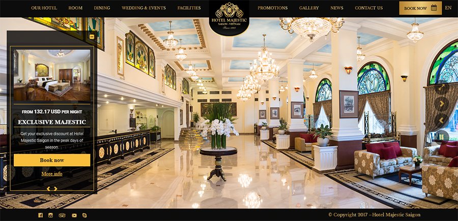 Thiết kế website quản lý khách sạn chuẩn SEO