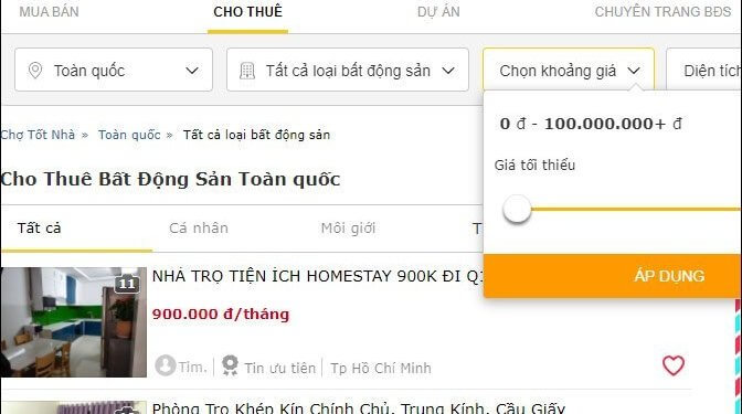 Website Thue Phong Tro 2