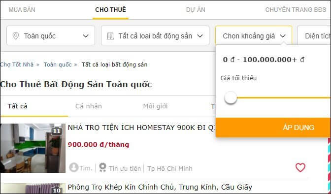 Website Thue Phong Tro 2