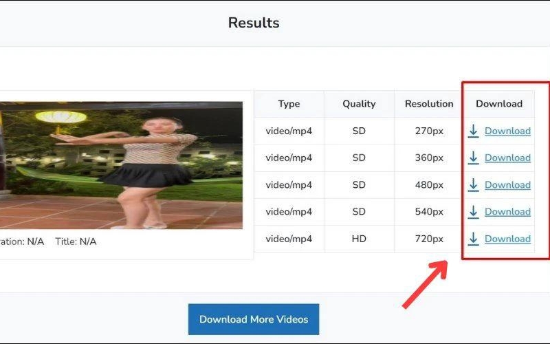 Chọn định và chất lượng dạng SD,và HD để tài video livetream facebook về 