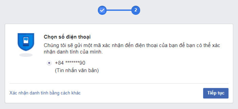 Xác minh tài khoản Facebook do lỗi hệ thống