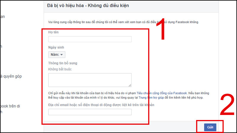 cách khắc phục vô hiệu hóa do không đủ điều kiện 