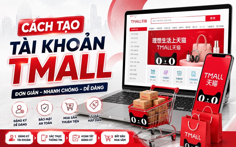 cách tạo tài khoản Tmall