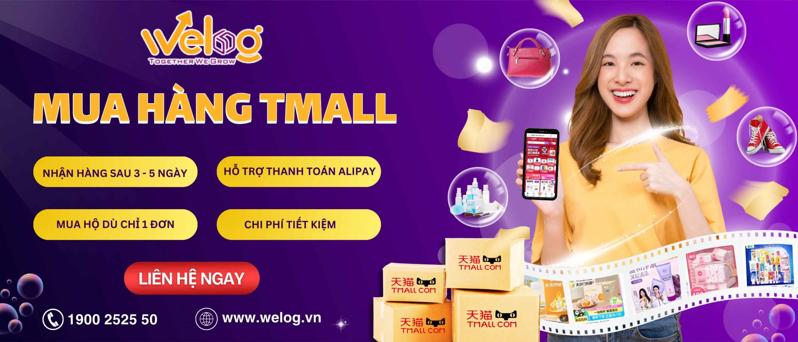 Dịch vụ nhập hàng Tmall trọn gói tại Welog Logistics